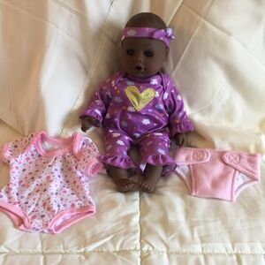 Baby Doll Playtime Purple Dream Doll - with Purple head band with Bow- Pre-owned
